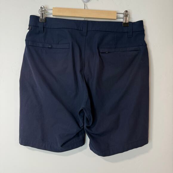 Lululemon Men's Commission Shorts Slim Warpstreme 8" Navy Blue Size 30 - Picture 4 of 8